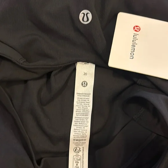 Lululemon Align Bodysuit 25”, Black, Size 20 - Picture 7 of 7